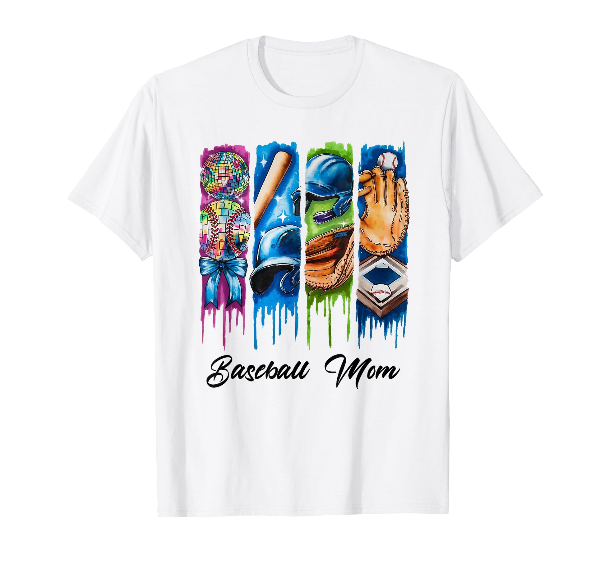 Baseball Coquette Bow Mothers Day T-Shirt - Casual Everyday Wear Unisex - T-Shirt, Sweatshirt, Hoodie