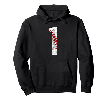 Baseball Mom 1 Jersey Baseball Jersey Hoodie - Minimalist Print for Adults - T-Shirt, Sweatshirt, Hoodie