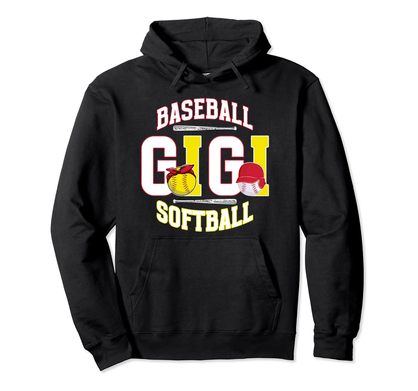Baseball Softball Gigi Softball Hoodie - Fun Novelty Design Unisex - T-Shirt, Sweatshirt, Hoodie