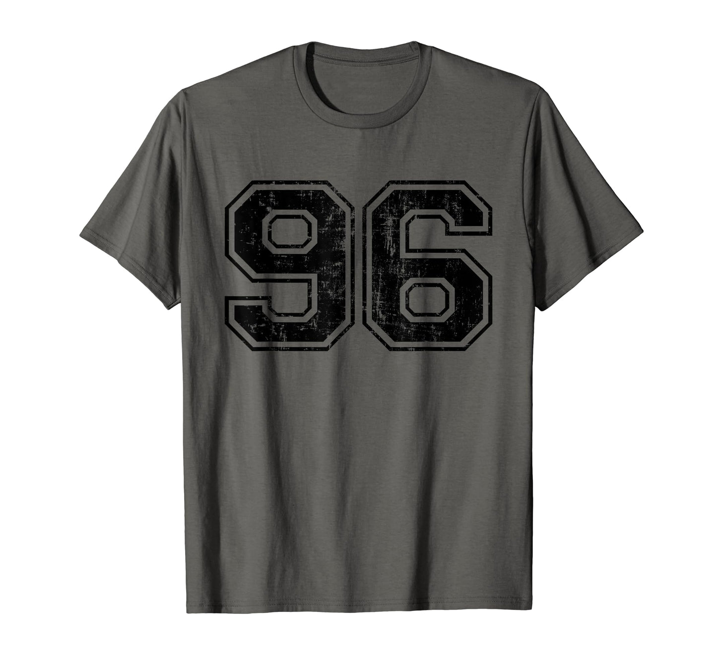 Number 96 Varsity Distressed Sport T-Shirt - Minimalist Print Men Women - T-Shirt, Sweatshirt, Hoodie