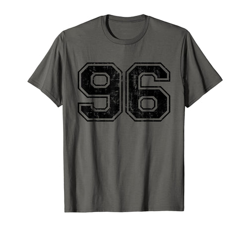 Number 96 Varsity Distressed Sport T-Shirt - Minimalist Print Men Women - T-Shirt, Sweatshirt, Hoodie
