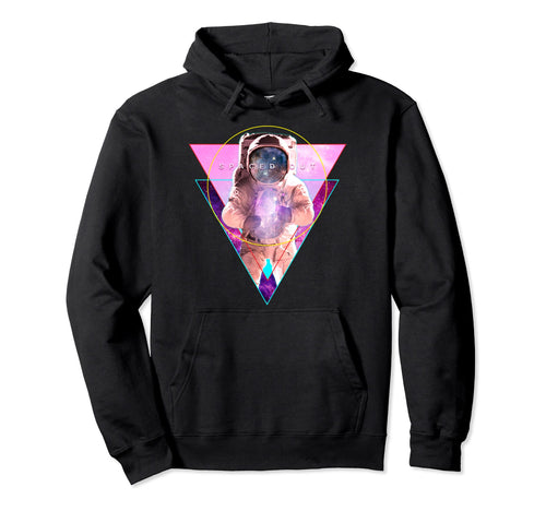 Astronaut Spaced Out Vaporwave Outer Hoodie - Fun Novelty Design Unisex - T-Shirt, Sweatshirt, Hoodie