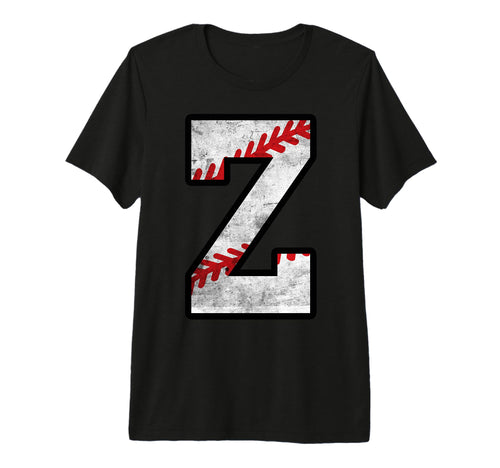Distressed Baseball Letter Z Tri Blend T-Shirt - Trendy Graphic Men Women - T-Shirt, Sweatshirt, Hoodie