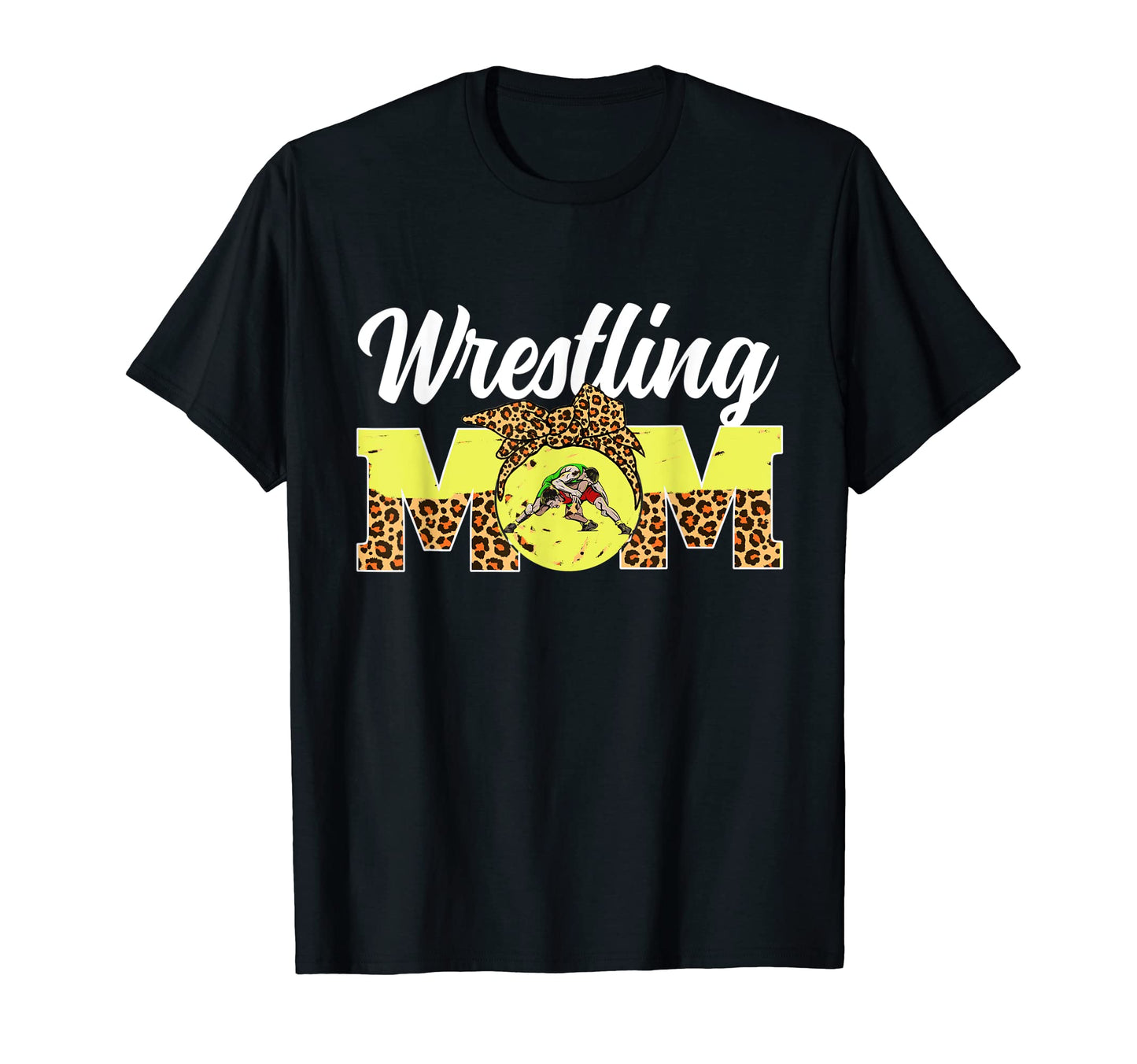 Wrestling Mom Game Day Leopard Mothers T-Shirt - Novelty Apparel Men Women - T-Shirt, Sweatshirt, Hoodie