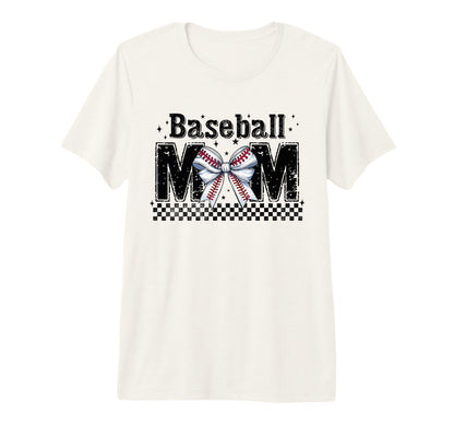 Baseball Mom Coquette Bow Game Day T-Shirt - Custom Art Print for Adults - T-Shirt, Sweatshirt, Hoodie