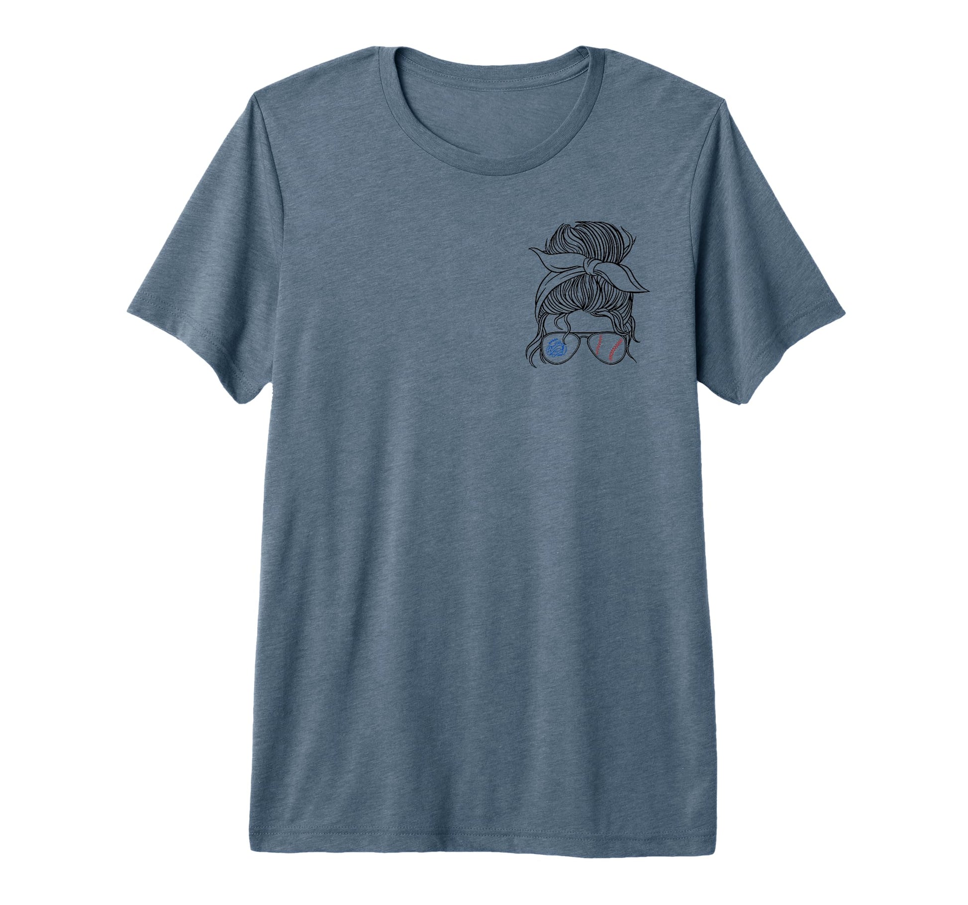 Home Run Hero Proud Baseball Mom 2 Tri T-Shirt - Unique Graphic for Adults - T-Shirt, Sweatshirt, Hoodie