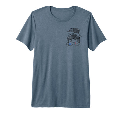Home Run Hero Proud Baseball Mom 2 Tri T-Shirt - Unique Graphic for Adults - T-Shirt, Sweatshirt, Hoodie