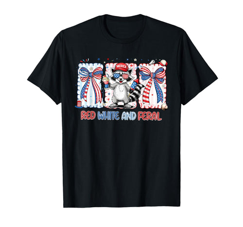 Red White And Feral Baseball Mom T-Shirt - Streetwear Style Men Women - T-Shirt, Sweatshirt, Hoodie