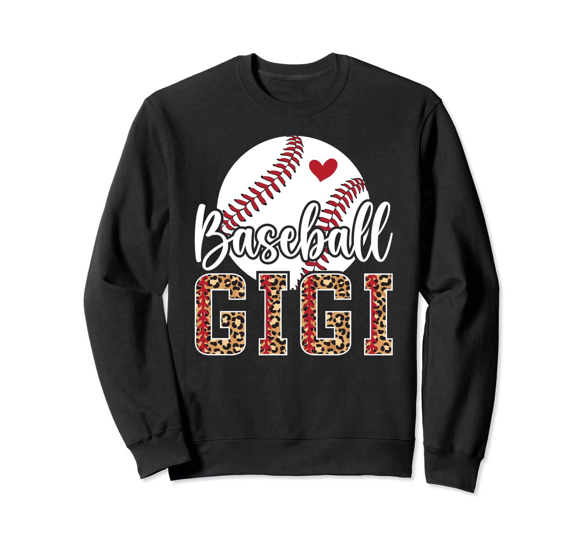 Baseball Gigi Leopard Grandma Sweatshirt - Fun Novelty Design for Adults - T-Shirt, Sweatshirt, Hoodie