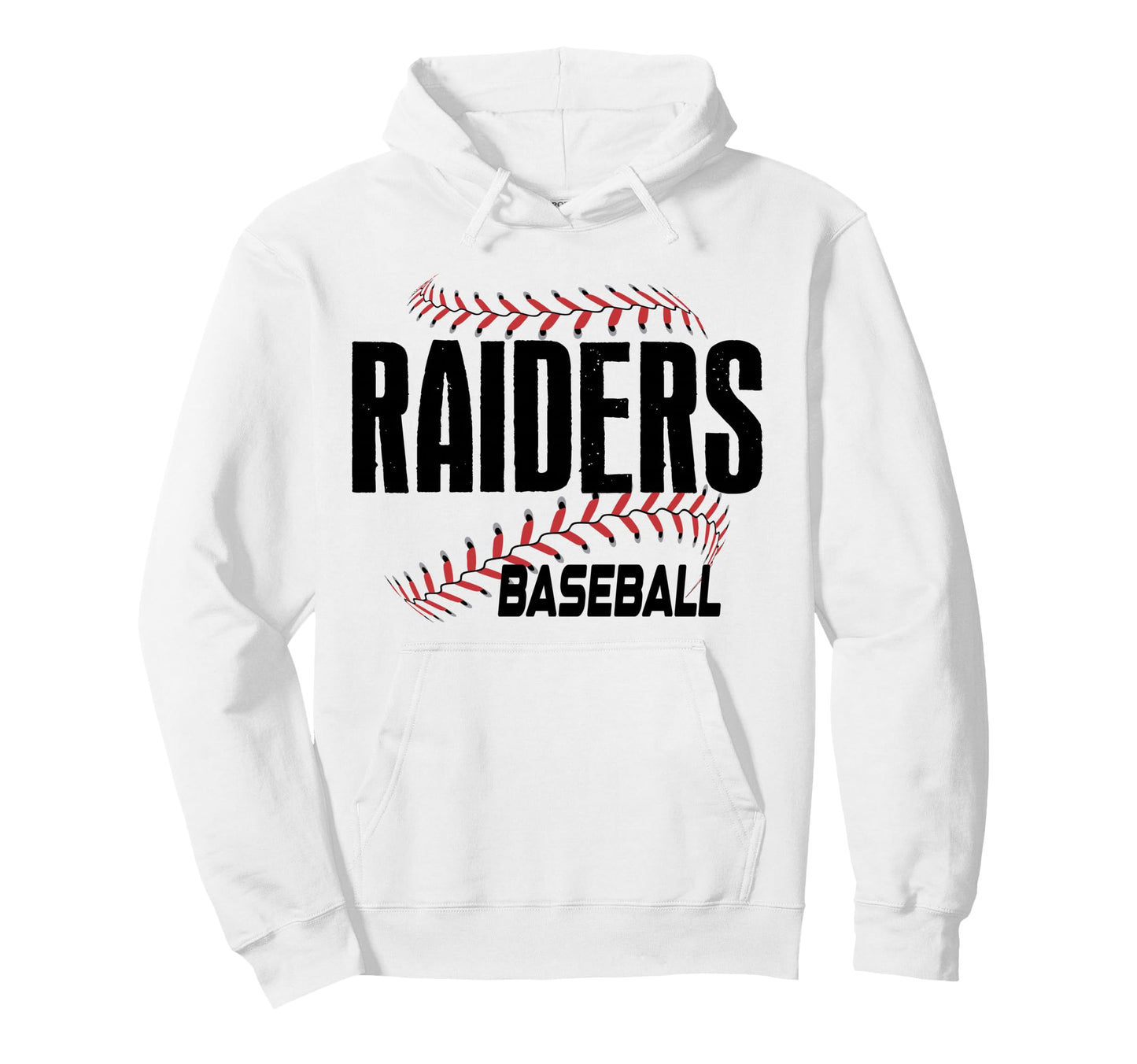 Raiders School Baseball Mom Game Day Hoodie - Minimalist Print Men Women - T-Shirt, Sweatshirt, Hoodie