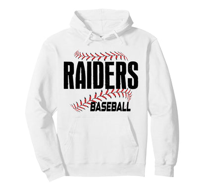 Raiders School Baseball Mom Game Day Hoodie - Minimalist Print Men Women - T-Shirt, Sweatshirt, Hoodie