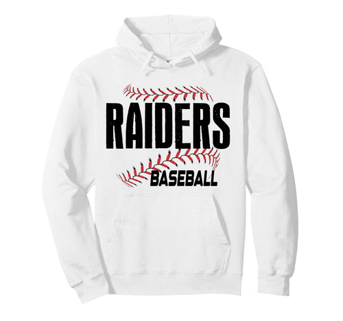 Raiders School Baseball Mom Game Day Hoodie - Minimalist Print Men Women - T-Shirt, Sweatshirt, Hoodie