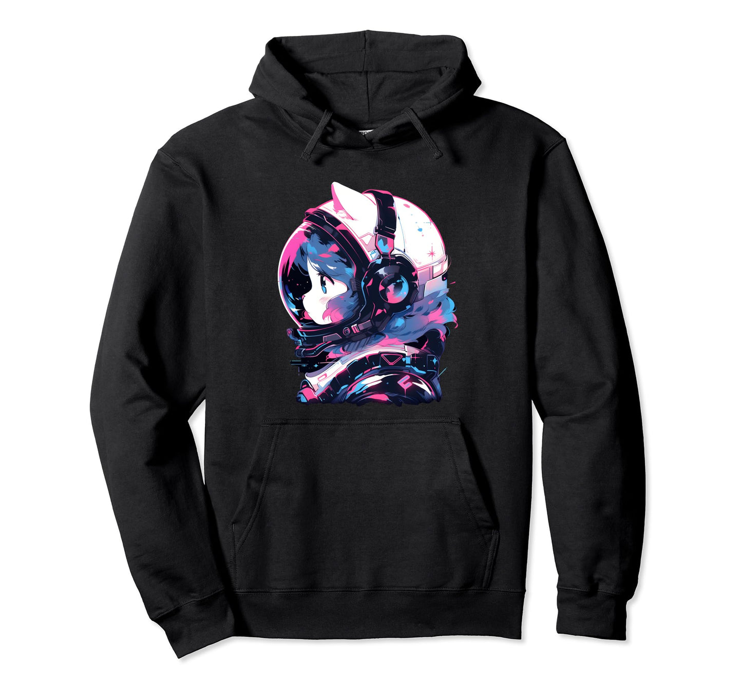 80S 90S Aesthetic Vaporwave Space Cat Hoodie - Novelty Apparel Men Women - T-Shirt, Sweatshirt, Hoodie