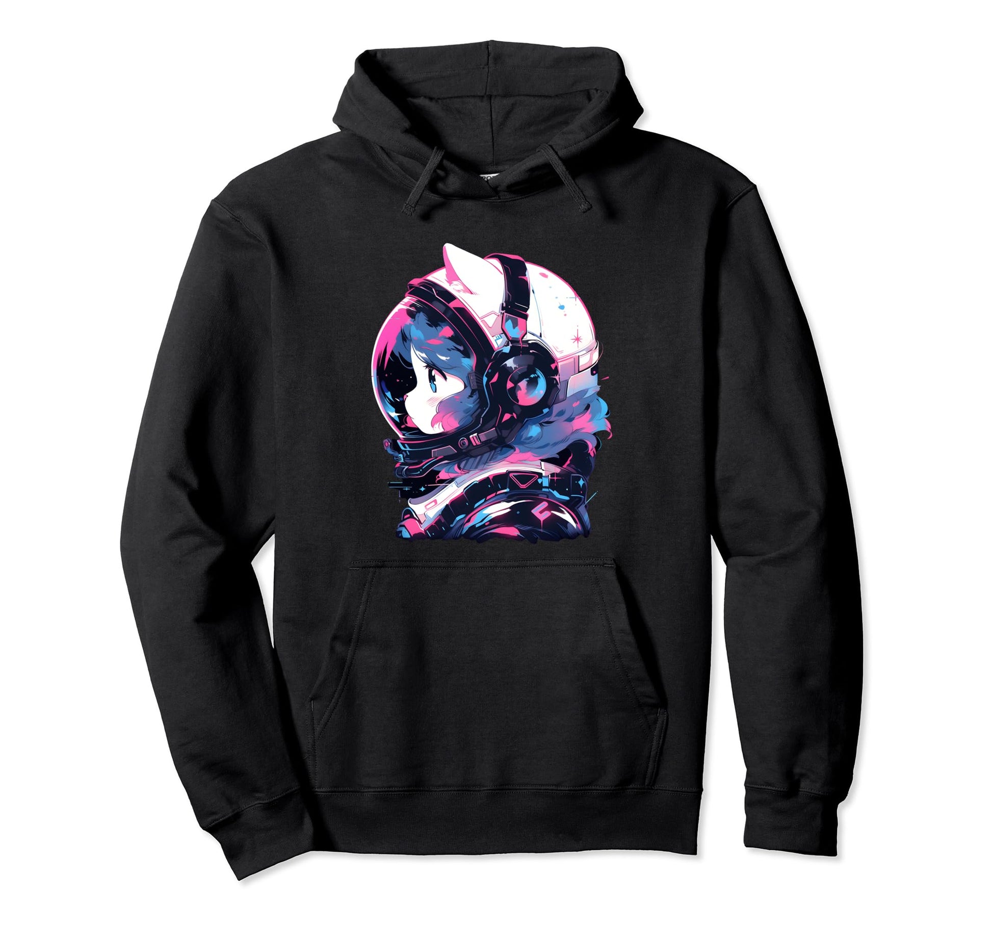 80S 90S Aesthetic Vaporwave Space Cat Hoodie - Novelty Apparel Men Women - T-Shirt, Sweatshirt, Hoodie