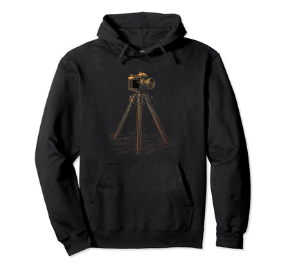 Photography Camera Tripod Photographer Hoodie - Custom Art Print for Adults - T-Shirt, Sweatshirt, Hoodie