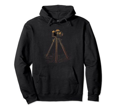 Photography Camera Tripod Photographer Hoodie - Custom Art Print for Adults - T-Shirt, Sweatshirt, Hoodie