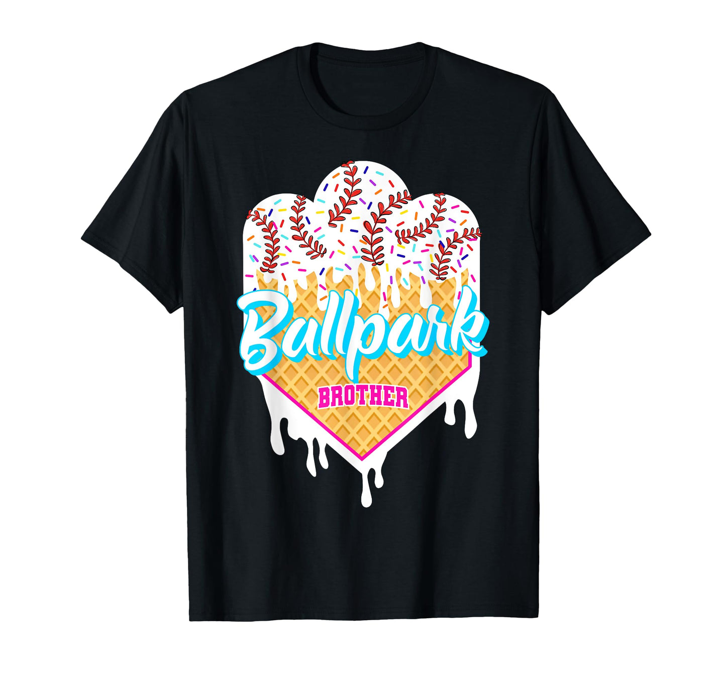 Baseball Drip Ballpark Brother Ice T-Shirt - Minimalist Print Men Women - T-Shirt, Sweatshirt, Hoodie