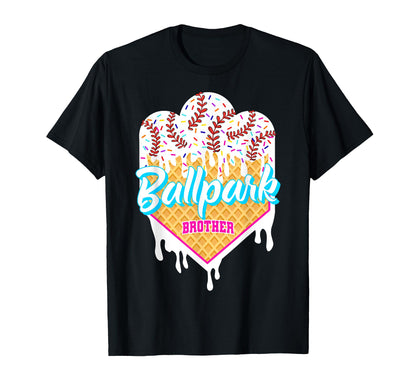 Baseball Drip Ballpark Brother Ice T-Shirt - Minimalist Print Men Women - T-Shirt, Sweatshirt, Hoodie