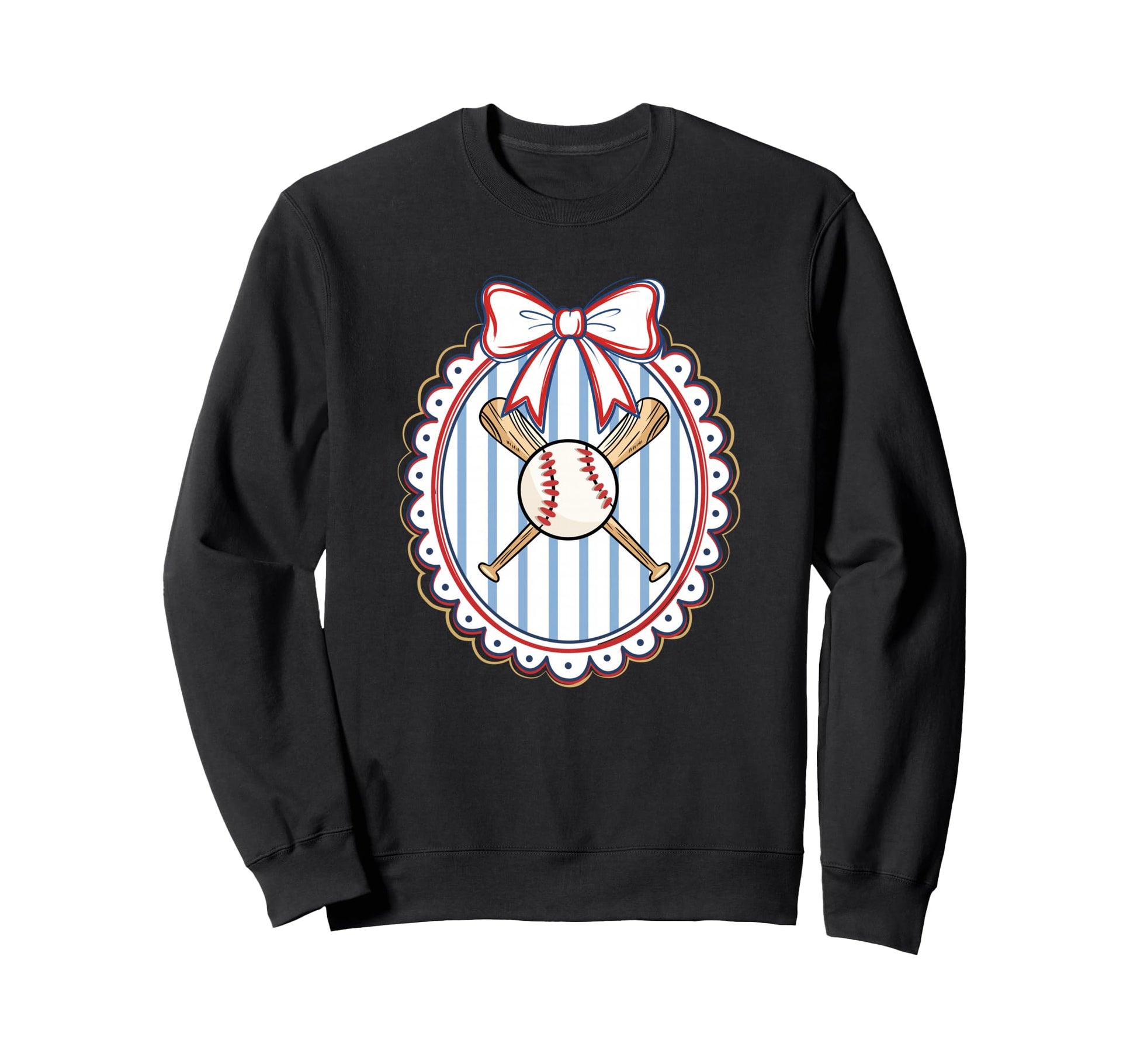 Coquette Baseball Sports Mom Sweatshirt - Aesthetic Graphic for Adults - T-Shirt, Sweatshirt, Hoodie