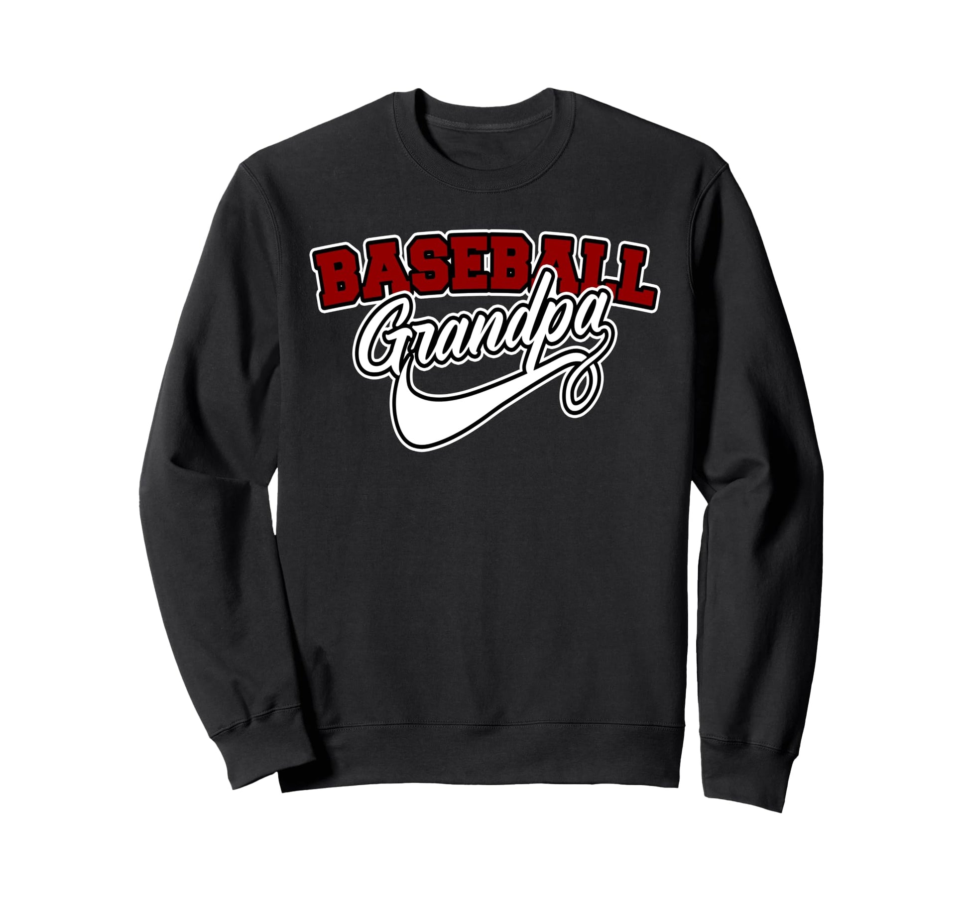 Baseball Grandpa Grandparents Fathers Sweatshirt - Unique Graphic Unisex - T-Shirt, Sweatshirt, Hoodie