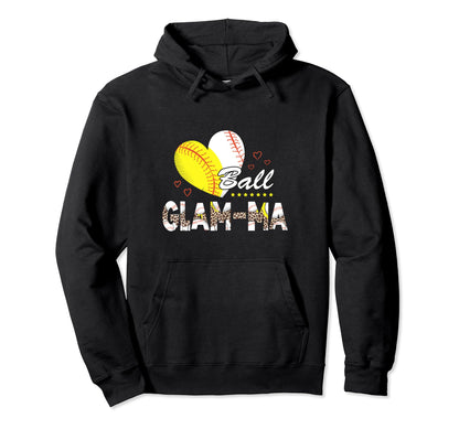 Gilam Ma Both Baseball Softball Mothers Hoodie - Aesthetic Graphic Unisex - T-Shirt, Sweatshirt, Hoodie