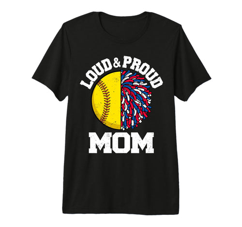 Loud Proud Softball Cheerleader T-Shirt - Casual Everyday Wear for Adults - T-Shirt, Sweatshirt, Hoodie