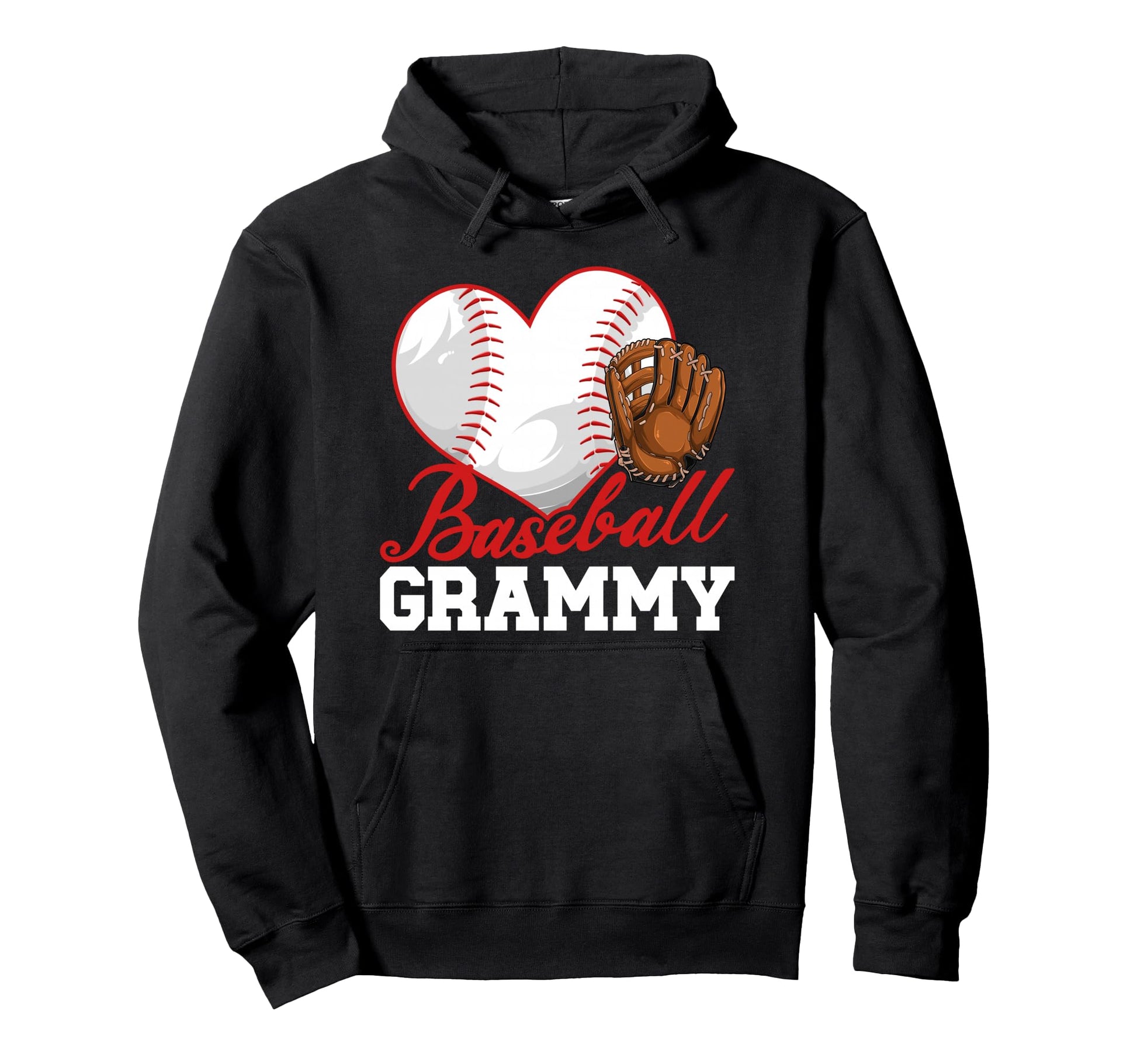 Baseball Grammy Heart Grammy Baseball Hoodie - Streetwear Style for Adults - T-Shirt, Sweatshirt, Hoodie