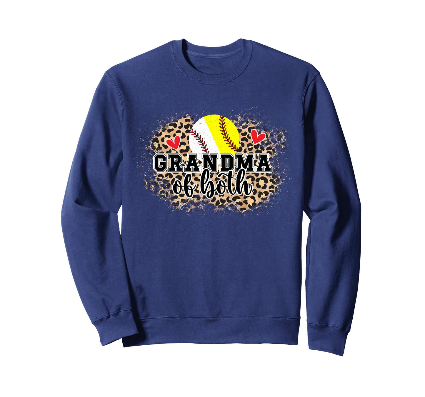 Grandma Both Baseball Softball Grandma Sweatshirt - Trendy Graphic Unisex - T-Shirt, Sweatshirt, Hoodie