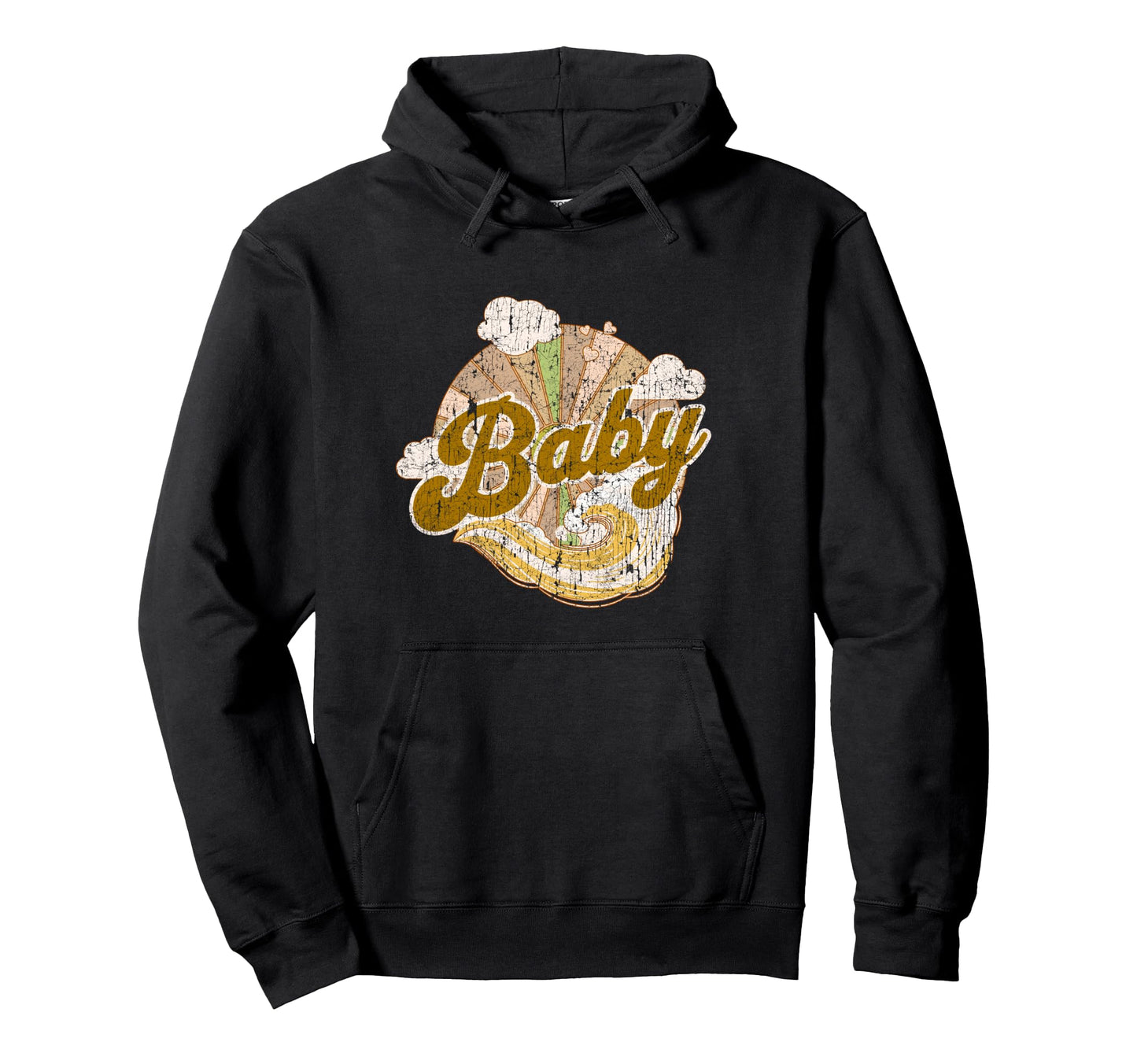 Groovy Summer Distressed Earthtones Hoodie - Aesthetic Graphic Unisex - T-Shirt, Sweatshirt, Hoodie