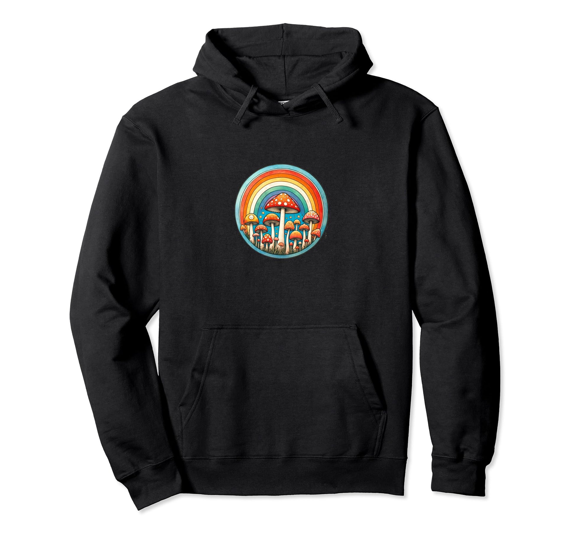 Fungi Fun Mushrooms Are Rainbow Hoodie - Novelty Apparel Men Women - T-Shirt, Sweatshirt, Hoodie