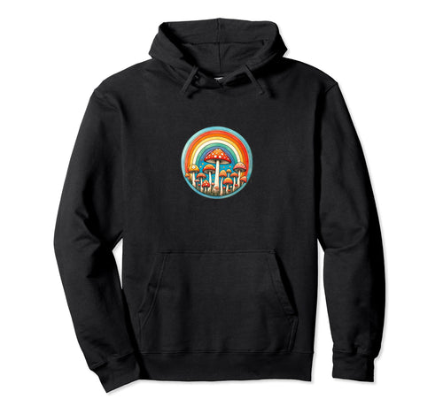 Fungi Fun Mushrooms Are Rainbow Hoodie - Novelty Apparel Men Women - T-Shirt, Sweatshirt, Hoodie