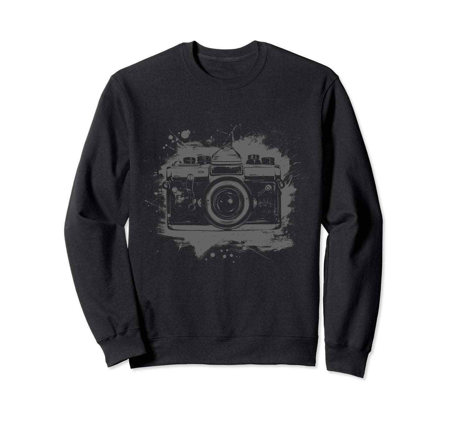 Camera Photography Watercolor Art Sweatshirt - Unique Graphic for Adults - T-Shirt, Sweatshirt, Hoodie