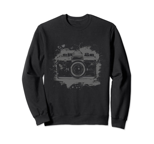 Camera Photography Watercolor Art Sweatshirt - Unique Graphic for Adults - T-Shirt, Sweatshirt, Hoodie
