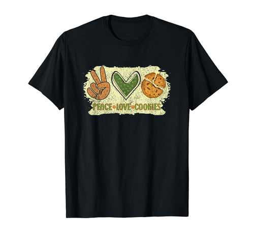 Peace Love Cookies T-Shirt - Custom Art Print for Adults - T-Shirt, Sweatshirt, Hoodie