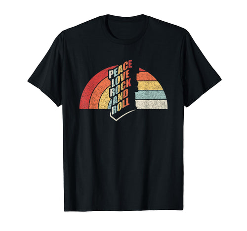 Rock Concert Peace Love Rock And Roll T-Shirt - Unique Graphic Unisex - T-Shirt, Sweatshirt, Hoodie