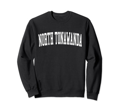North Tonawanda Ny Distressed White Sweatshirt - Graphic Print for Adults - T-Shirt, Sweatshirt, Hoodie