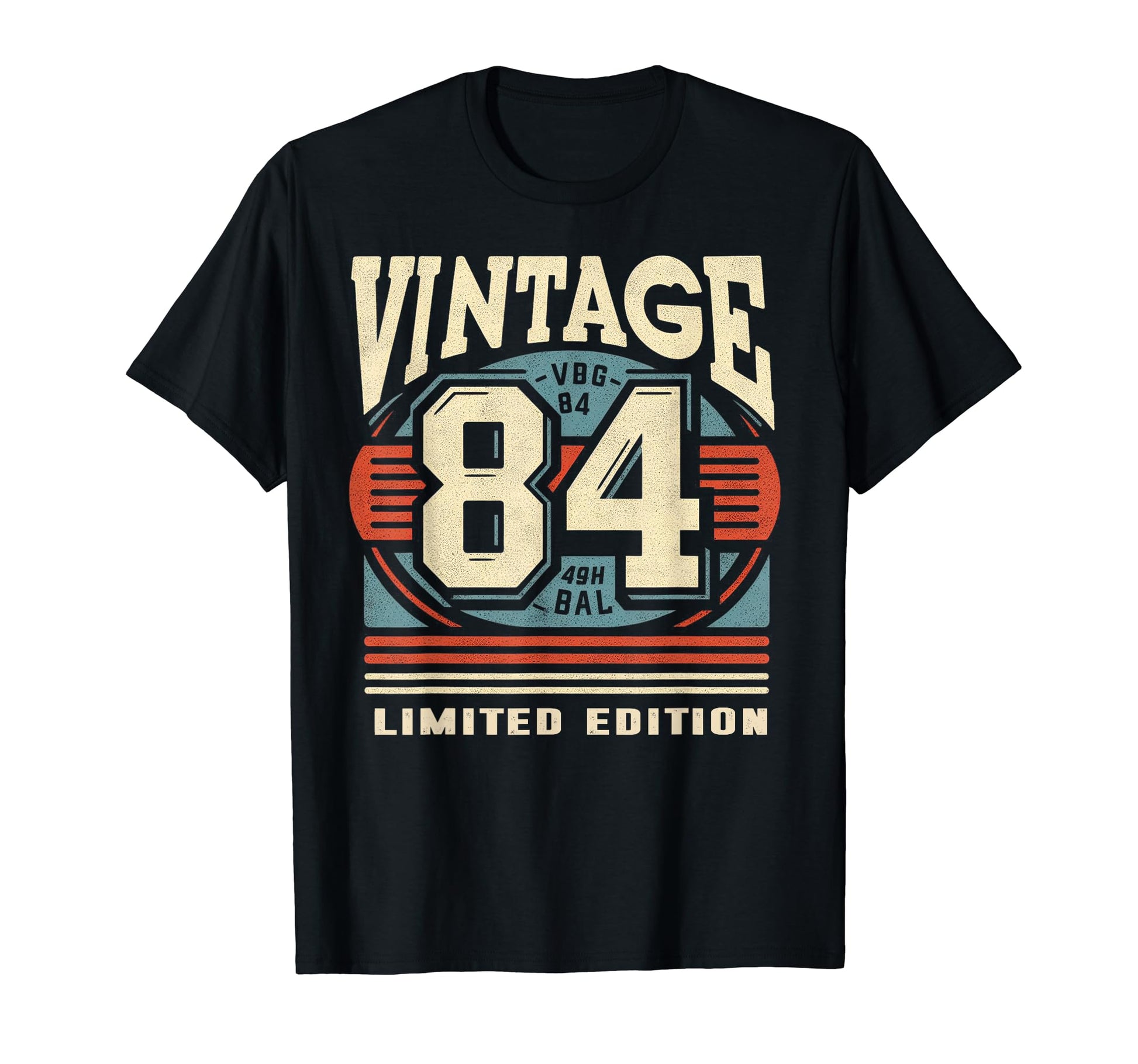 1984 Birthday 84 Born 1984 Typography T-Shirt - Custom Art Print for Adults - T-Shirt, Sweatshirt, Hoodie