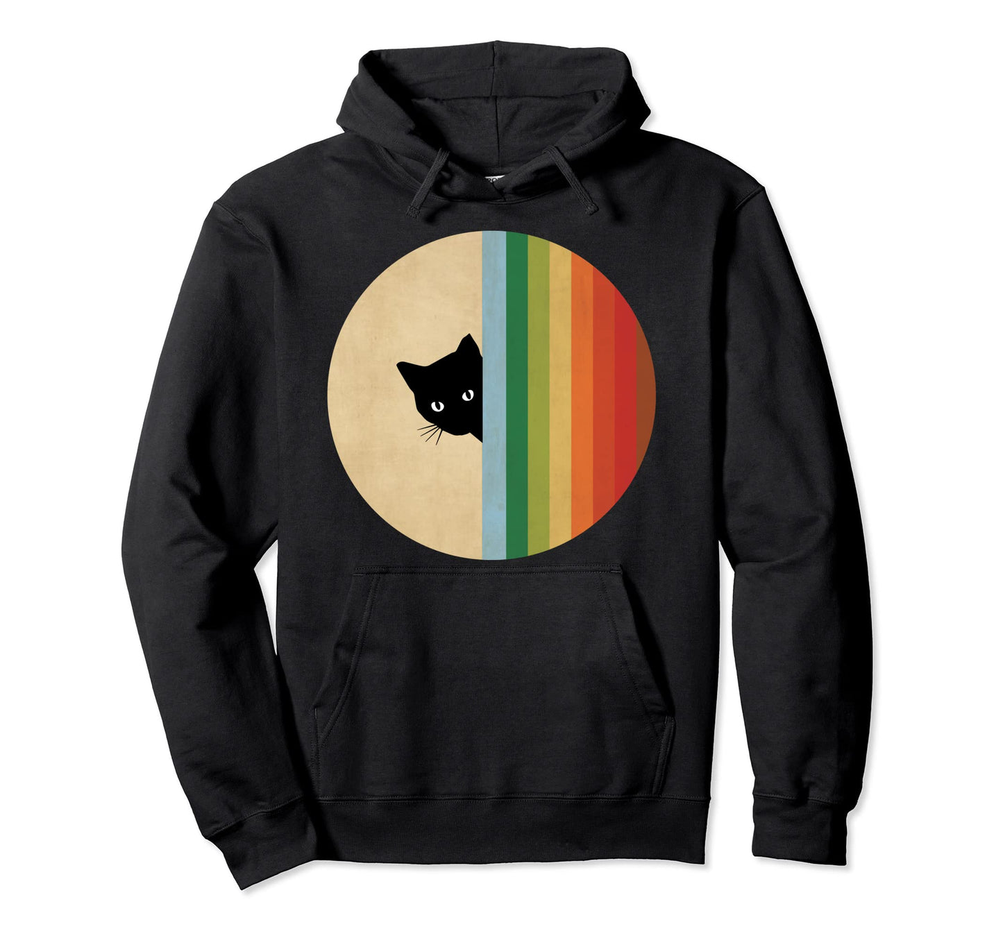 Black Kitty Cat Kitten Rainbow Outfit Hoodie - Streetwear Style Men Women - T-Shirt, Sweatshirt, Hoodie