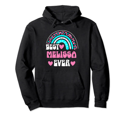 Best Melissa Ever Personal Name Leopard Hoodie - Novelty Apparel Men Women - T-Shirt, Sweatshirt, Hoodie