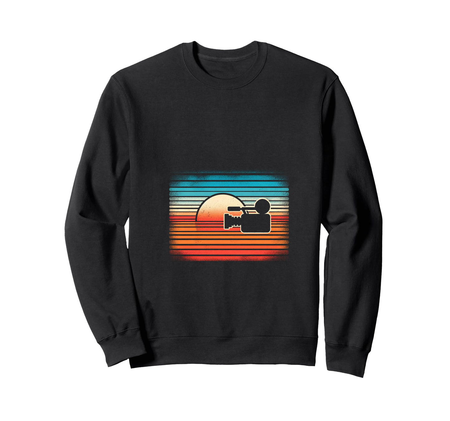 Sunset Camera Sweatshirt - Graphic Print for Adults - T-Shirt, Sweatshirt, Hoodie
