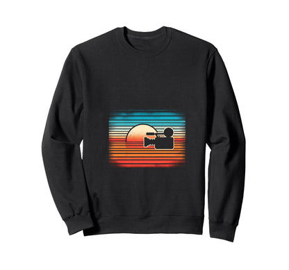 Sunset Camera Sweatshirt - Graphic Print for Adults - T-Shirt, Sweatshirt, Hoodie