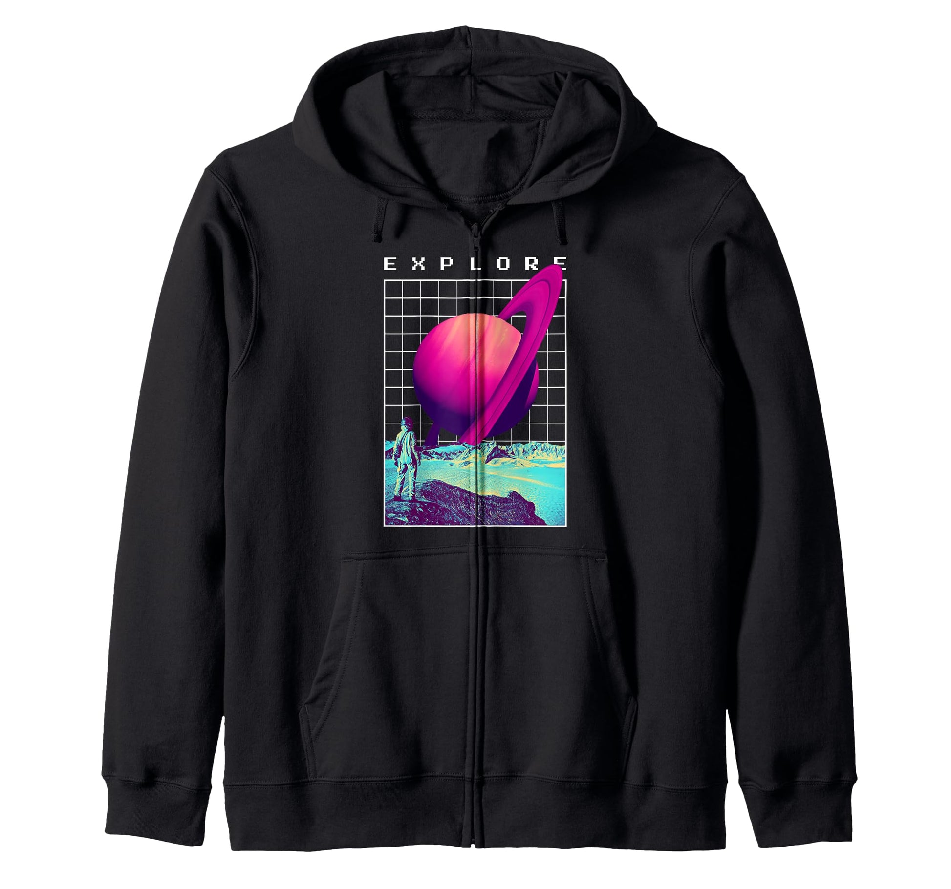 Vaporwave Aesthetic 80S 90S Sweatshirt - Casual Everyday Wear for Adults - T-Shirt, Sweatshirt, Hoodie