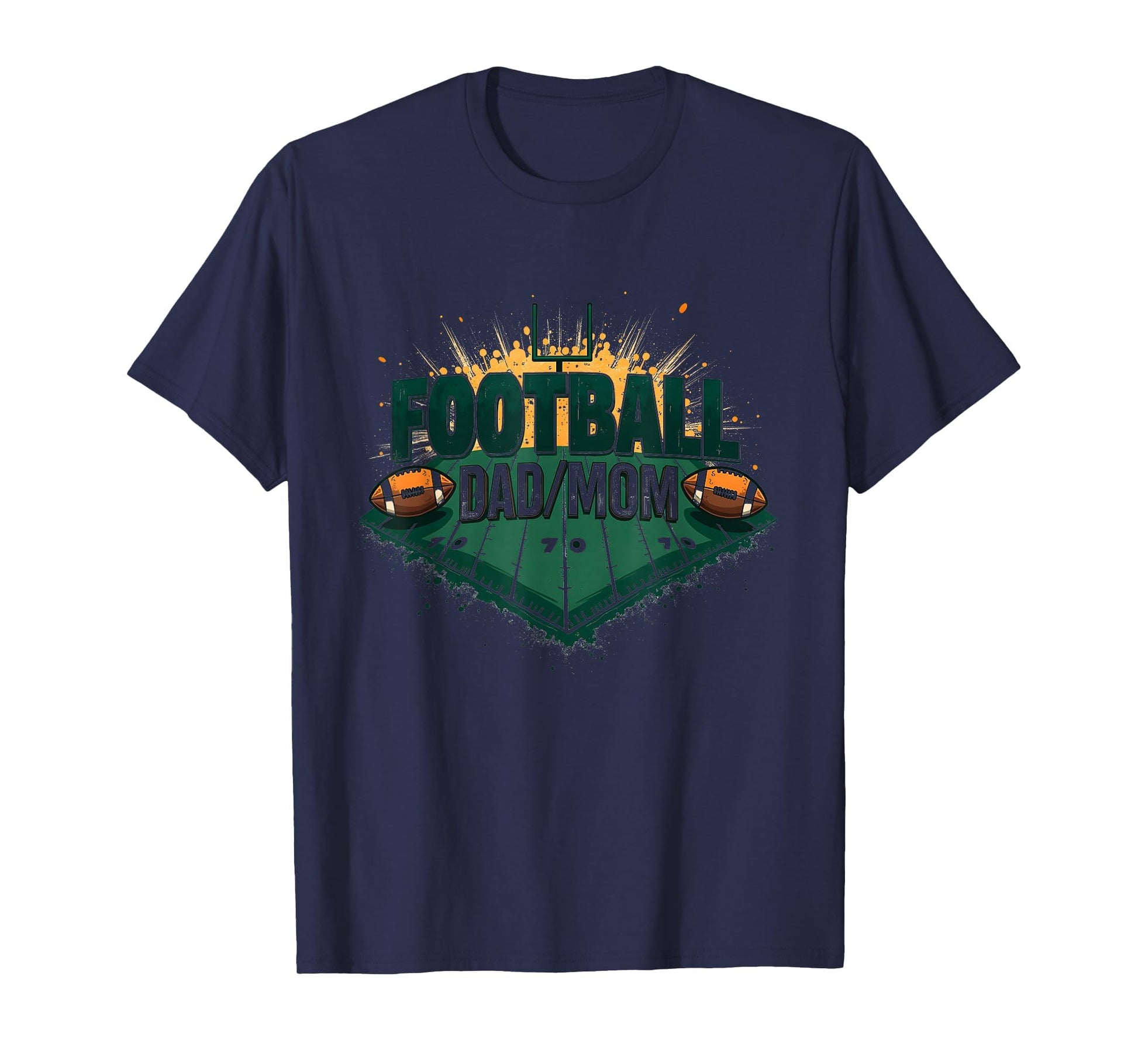 Football Dad Mom Proud Parent Game T-Shirt - Custom Art Print Men Women - T-Shirt, Sweatshirt, Hoodie