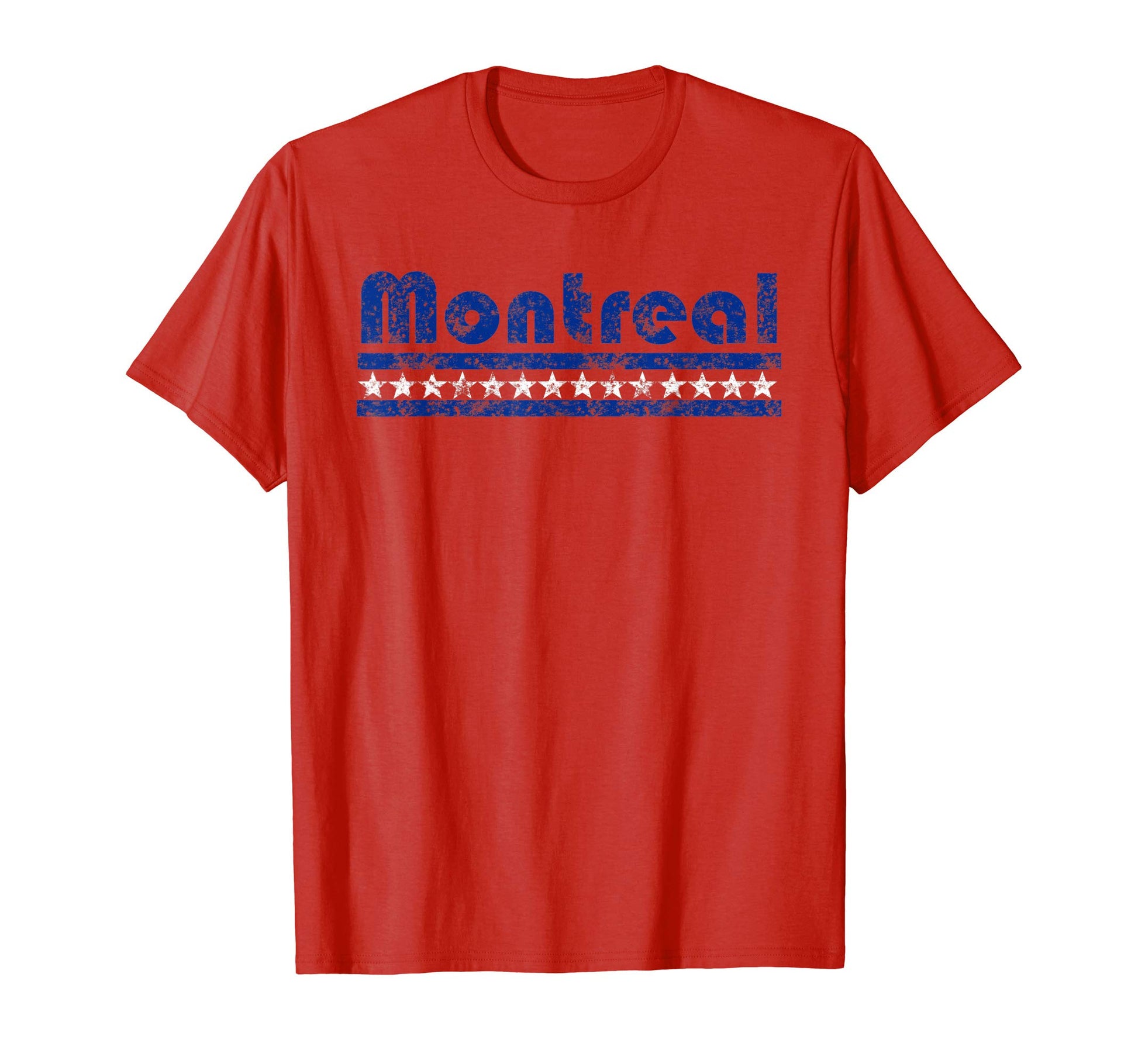 Montreal Quebec Canada Star Stripe T-Shirt - Streetwear Style Men Women - T-Shirt, Sweatshirt, Hoodie