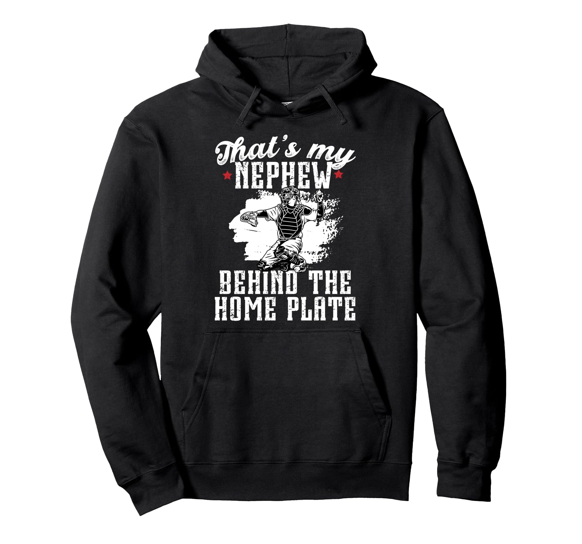 Proud Baseball Catcher Uncle Baseball Hoodie - Fun Novelty Design Unisex - T-Shirt, Sweatshirt, Hoodie