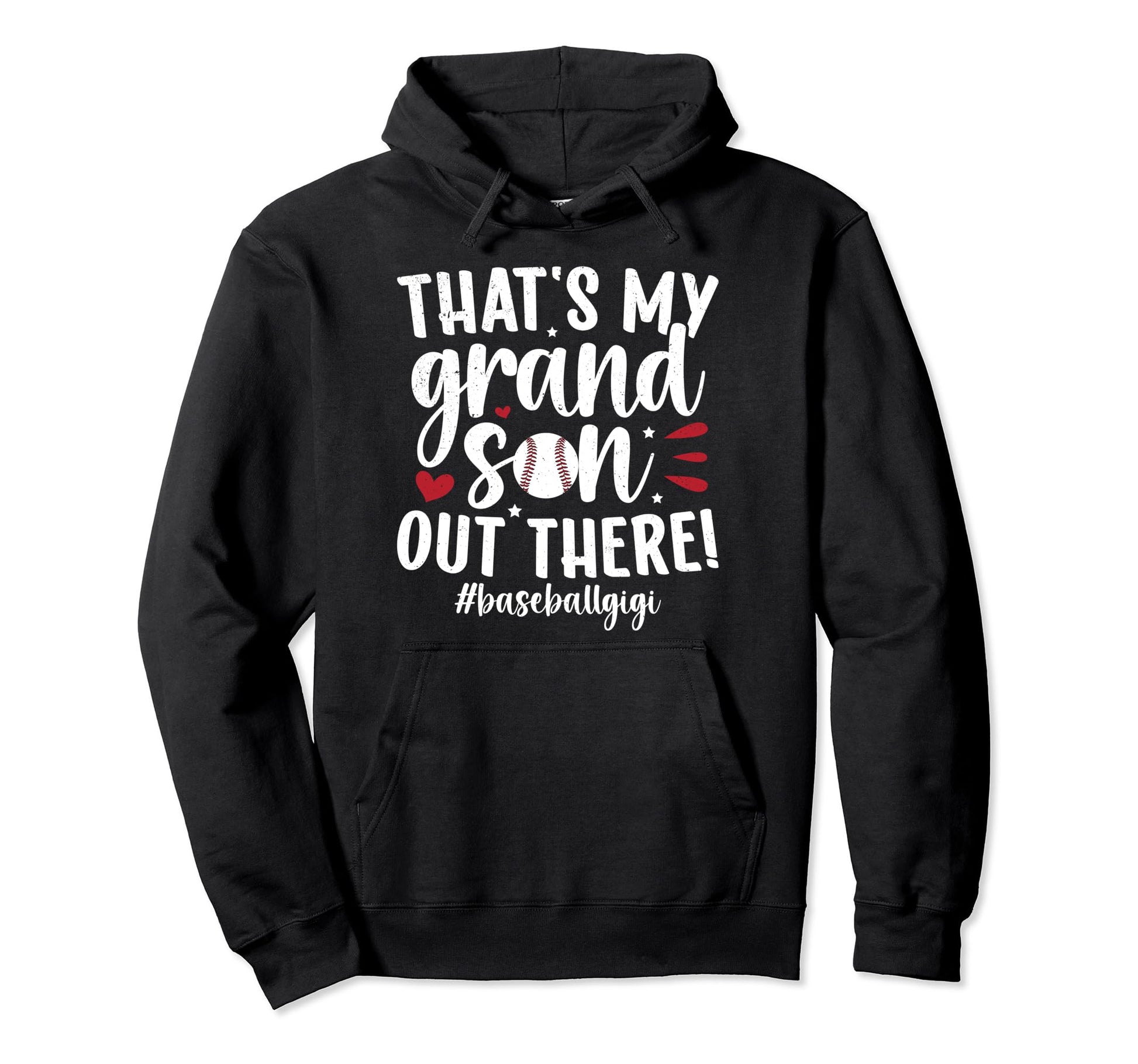 Thats My Grandson Baseball Gigi Hoodie - Trendy Graphic for Adults - T-Shirt, Sweatshirt, Hoodie