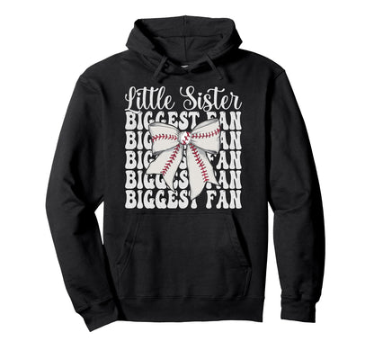Baseball Sister Baseball Little Sister Hoodie - Fun Novelty Design Unisex - T-Shirt, Sweatshirt, Hoodie