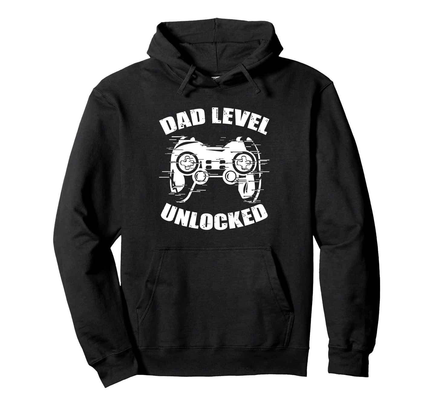 Dad Level Unlocked Gaming Controller Hoodie - Unique Graphic for Adults - T-Shirt, Sweatshirt, Hoodie