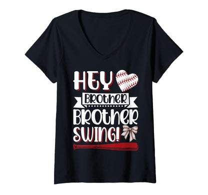Hey Brother Swing Baseball Softball T-Shirt - Custom Art Print for Adults - T-Shirt, Sweatshirt, Hoodie