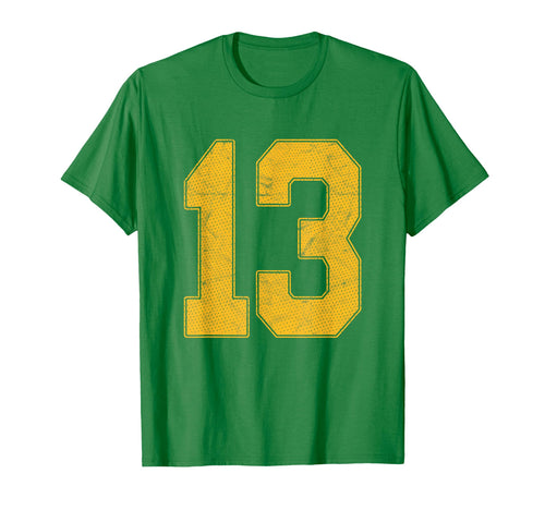 Number 13 Numbered Uniform Sports T-Shirt - Streetwear Style for Adults - T-Shirt, Sweatshirt, Hoodie